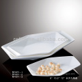 special white porcelain rectangular plates